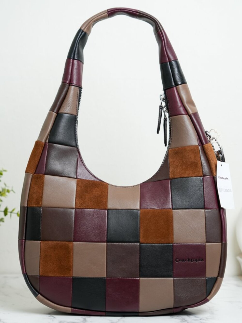 Coach Coachtopia CCX57 Alter/Ego Crescent Shoulder Bag In Suede & Leather NWT